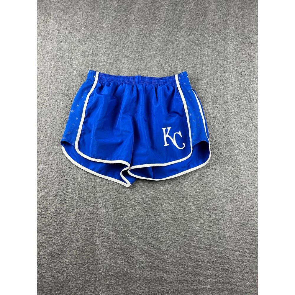 Victoria's Secret PINK‎ Blue Athletic Shorts KC Logo Size Small
